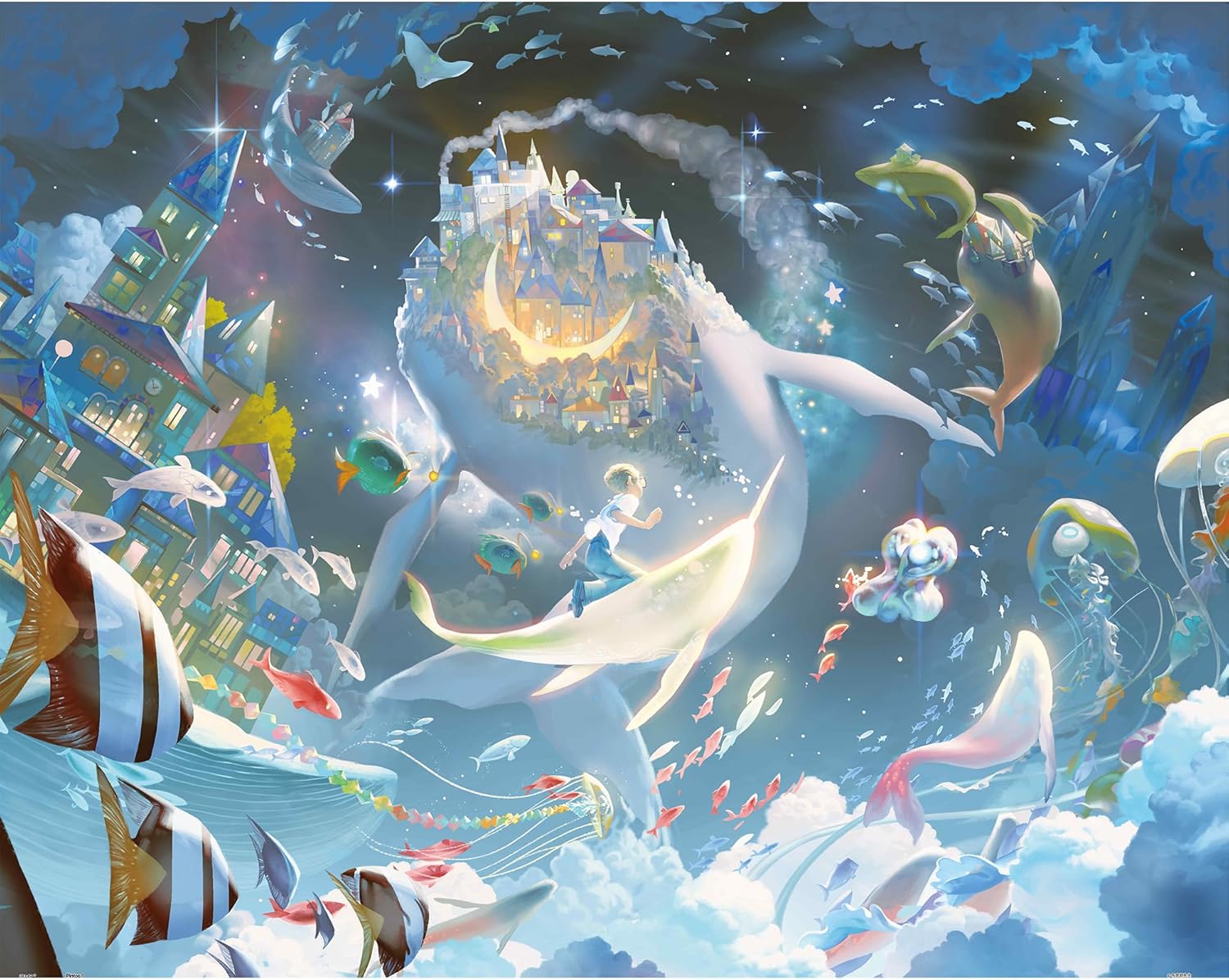Pintoo - The Whale Fall to Galaxy by Shu 2000 pcs.