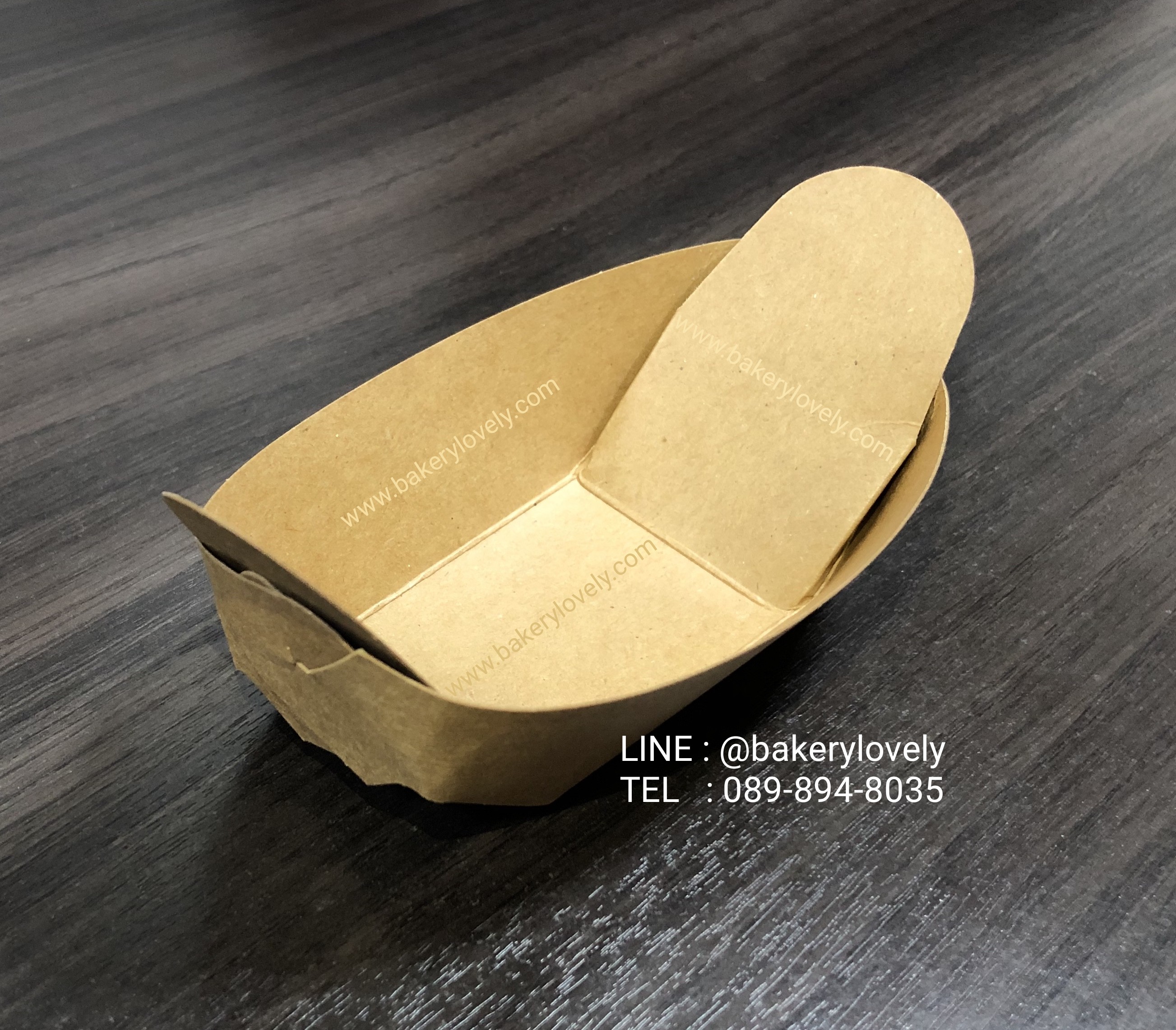 กระทงกระดาษสีน้ำตาล 5x6x3.5 cm