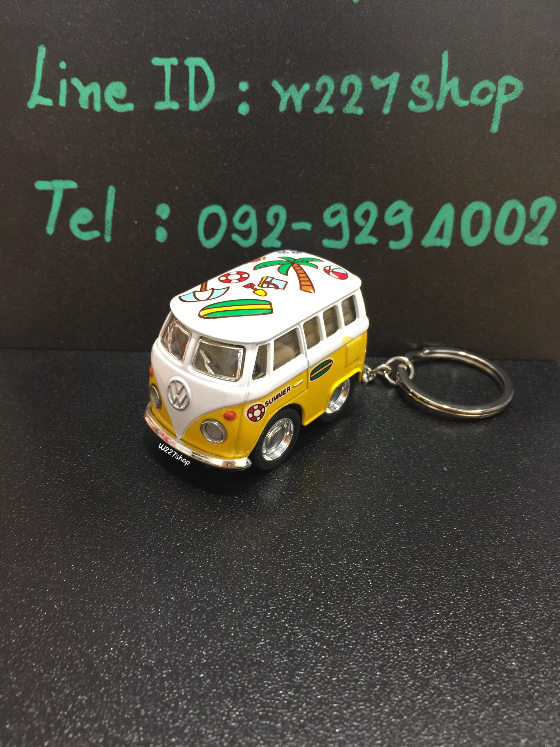 พวงกุญแจ โมเดลรถเหล็ก โฟล์คตู้ Little Van ขนาด 2 นิ้ว กดลาน (ปลีก-ส่ง)