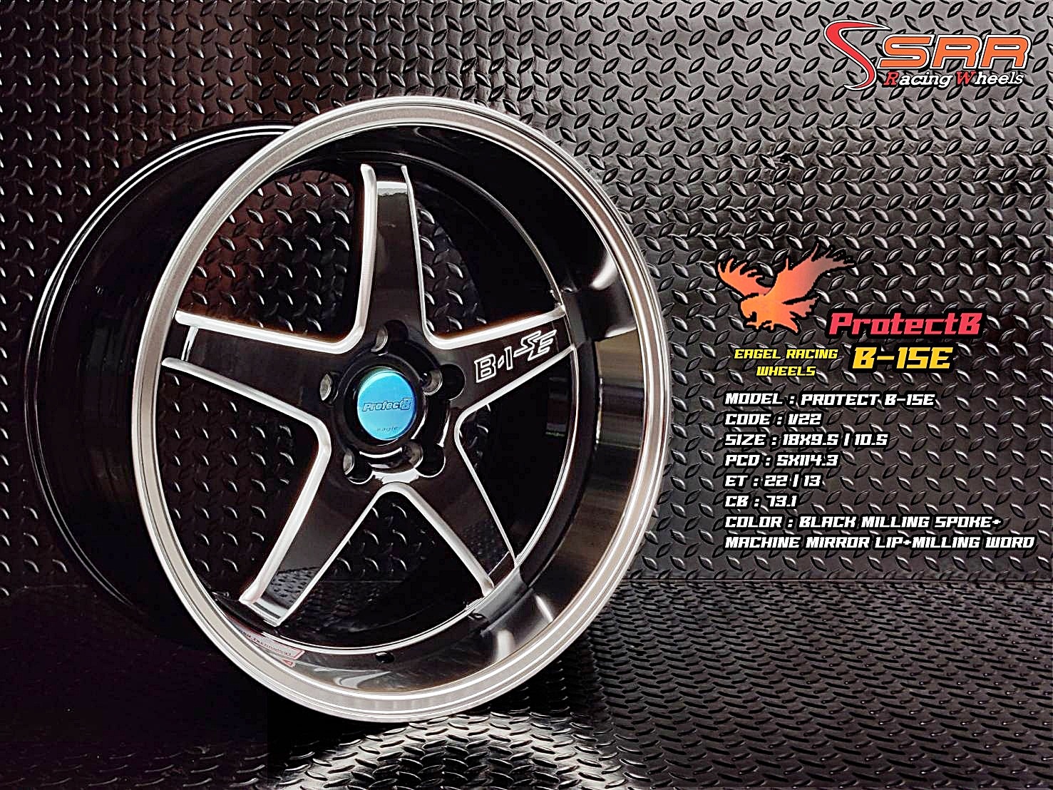 OASIS VIP22 B-1SE ขอบ18 หน้า9.5 หลัง10.5 5H114.3 ราคาพิเศษ