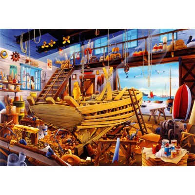 Bluebird Puzzle - Boat Yard by Hiroyuki Tanikawa 1000 pcs.