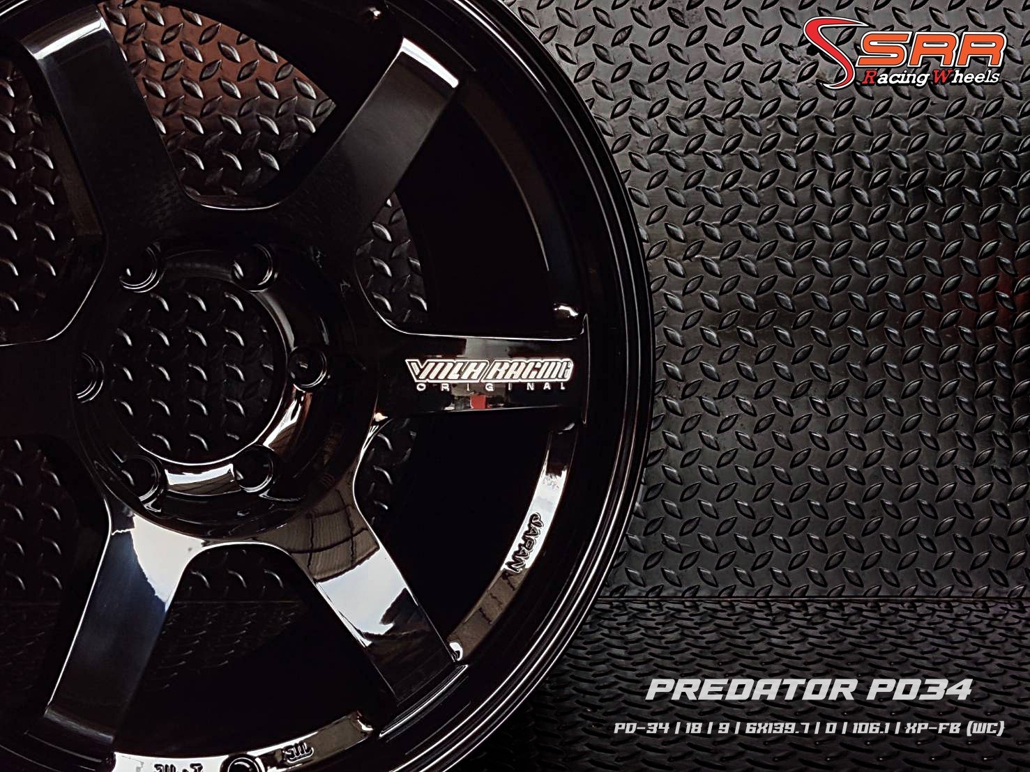 PREDATOR PD-34 TE37 ขอบ18 6H139.7 ET0 XP-FB (WC)