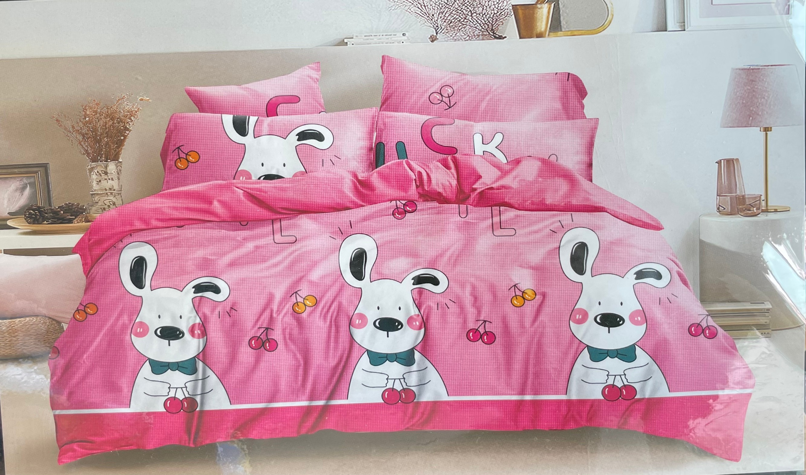 ชุดนวมลายการ์ตูน 6 ฟุต #มียางรัดมุม 360 องศา งานพรีเมี่ยม(เกรด AA) ( 6ชุดคละลาย)