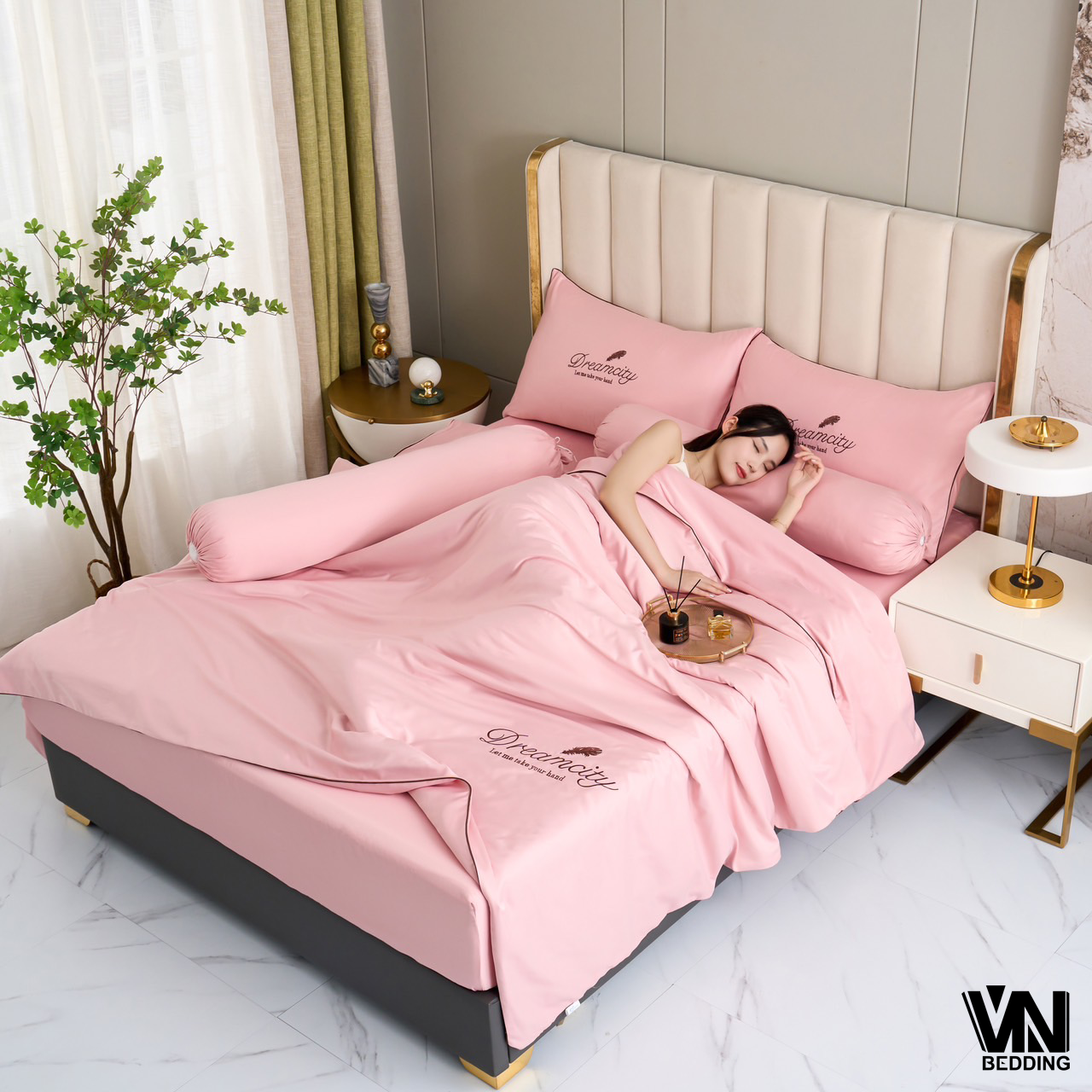 ชุดนวมใยไหมซาติน 7 ฟุต (6ชุด)