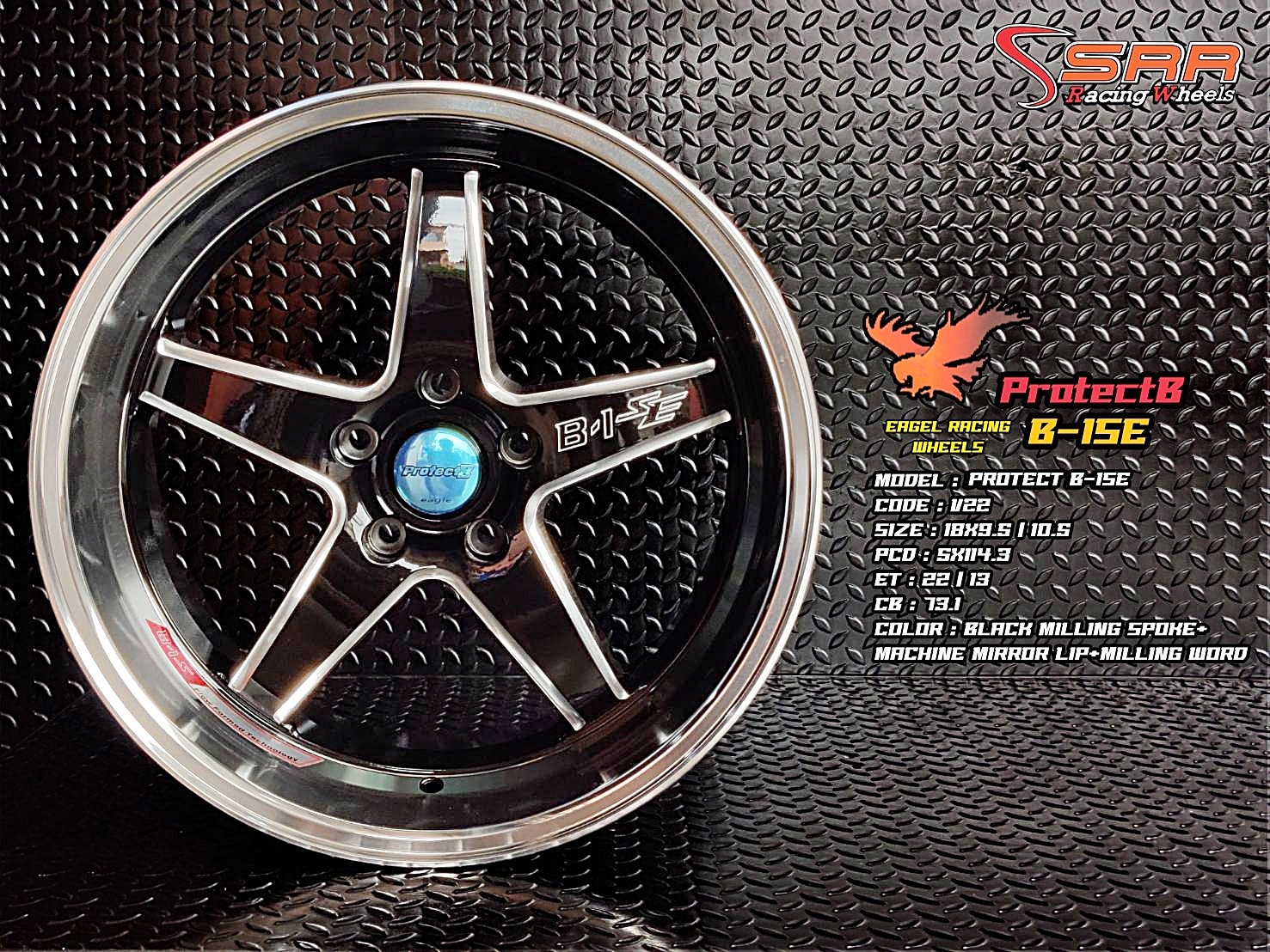 OASIS VIP22 B-1SE ขอบ18 หน้า9.5 หลัง10.5 5H114.3 ราคาพิเศษ