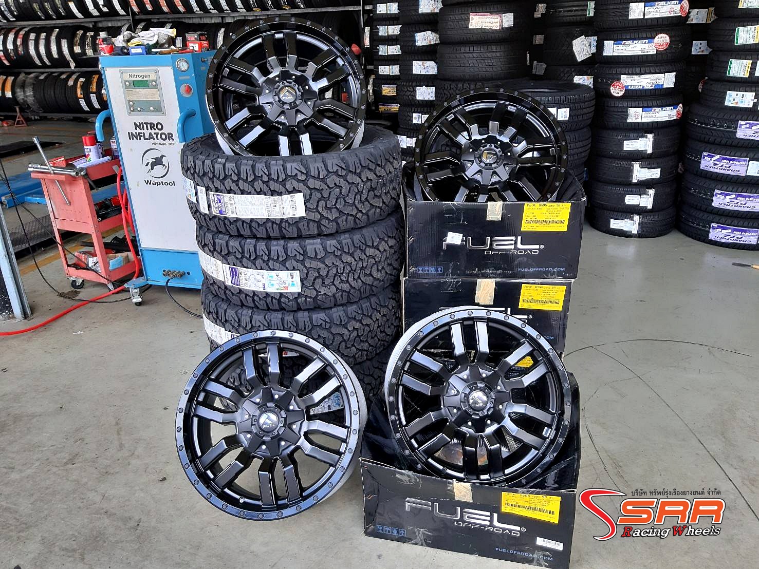 FUEL SLEDGE D596 ขอบ20x9 ET20 6x135/6x139.7 TWO-TONE BLACK