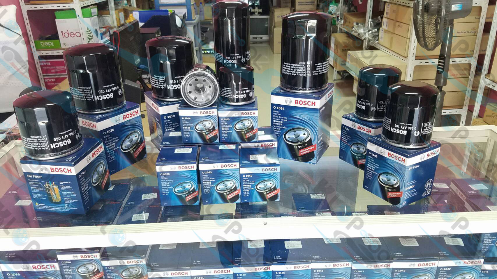 ไส้กรองน้ำมันเครื่อง BOSCH (สำหรับรถยนต์ทุกรุ่น ดูด้านใน!!)