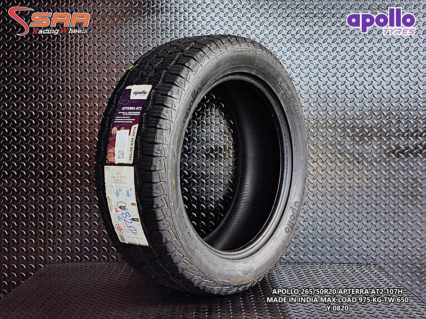 APOLLO TYRES APTERRA AT2 265/50R20 ยางใหม่ ลดราคาพิเศษ
