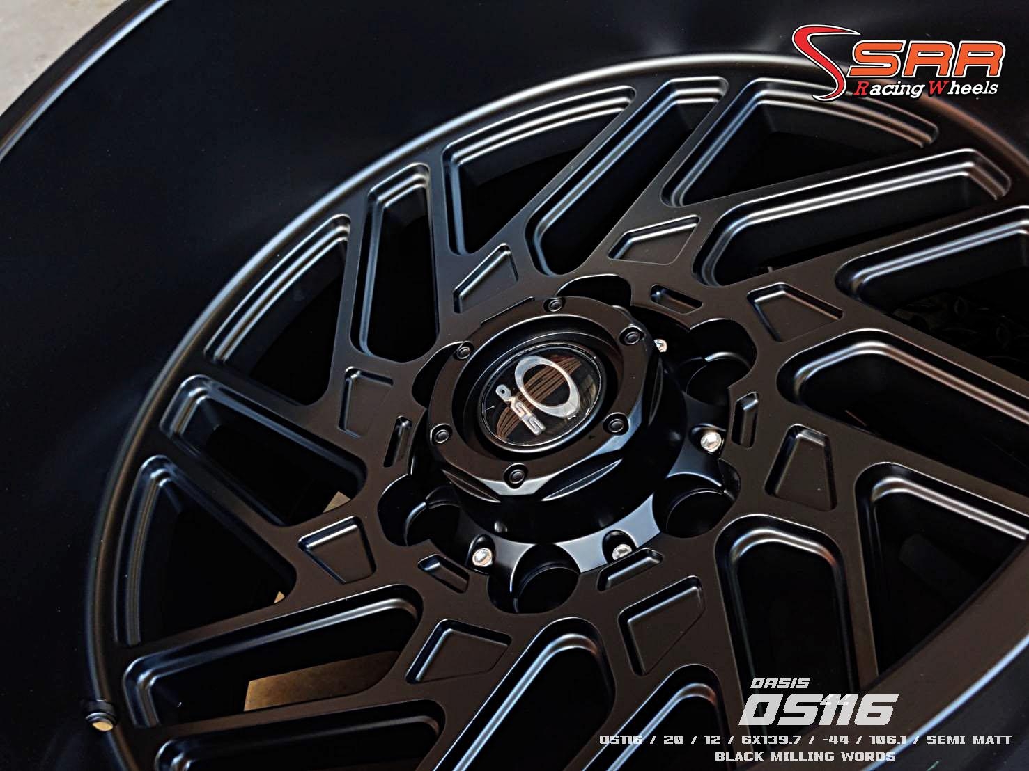 OASIS OS116 ขอบ20x12 6x139.7 ET-44 สีดำด้าน ราคาพิเศษ