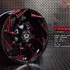 OASIS TORNADO ขอบ16 6H139.7 ET0 GLOSS BLACK+RED MILLING ราคาพิเศษ