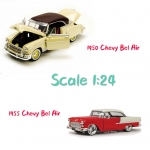 Chevy Bel Air scale 1:24 โมเดลรถเหล็ก (ปลีก-ส่ง)