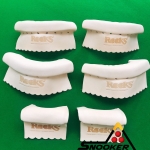 หนังหุ้มโค้งหลุม ขนาดใหญ่ (6ชิ้น/ชุด)