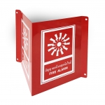 ป้ายสัญลักษณ์ Fire Alarm 2ด้าน