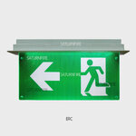 ป้ายทางออก MICROPOWER ฝังฝ้า ERC