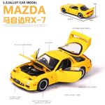 โมเดลรถเหล็ก Mazda Rx7 scale 1:32 มีเสียง มีไฟ (ปลีก-ส่ง)