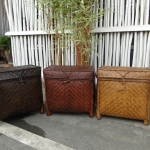 หีบจักสาน สามใบชุด