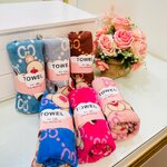 ผ้าเช็ดผมขนเป็ดลายการ์ตูน ( 1 โหล )