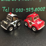 โมเดลรถเหล็ก โฟล์คเต่า Little Beetle รถตำรวจ/รถดับเพลิง ขนาด 2 นิ้ว กดลาน (ปลีก-ส่ง)