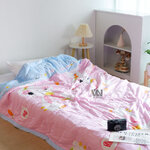 ผ้านวมใยไหมญี่ปุ่นแบบบาง 6 ฟุต (10ผืน)