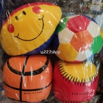 ลูกบอล ลูกบาส ลูกรักบี้ ลูกเทนนิส หนังนิ่ม ขนาดประมาณ 10 ซม