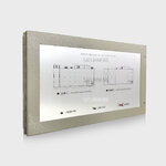 ผังกราฟฟิกไฟร์อราม ขนาด 23x43cm Graphic Annunciator Anodize Plate