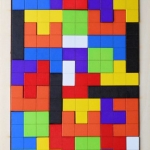 เกมจิ๊กซอว์ไม้ Tetris IQ puzzle / ถาดบล็อคไม้