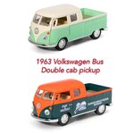 1963 Volkswagen Bus Double Cab Pickup โมเดลรถเหล็ก (ปลีก-ส่ง)