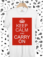 BP884 เสื้อยืด KEEP CALM AND CARRY ON