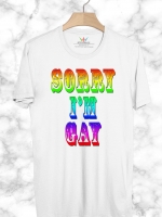BP193 เสื้อยืด SORRY I'M GAY
