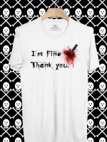 BP802 เสื้อยืด มีดปักอก #1