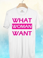 BP351 เสื้อยืด WHAT WOMAN WANT