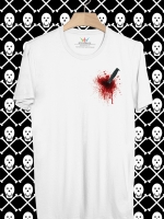 BP804 เสื้อยืด มีดปักอก #3