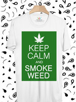 BP888 เสื้อยืด KEEP CALM AND SMOKE WEED