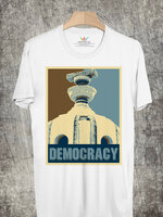 BP868 เสื้อยืด DEMOCRACY #Brown