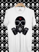 BP14 เสื้อยืด BIOHAZARD GAS MASK