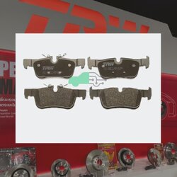 GDB2063 ผ้าเบรกหลังแท้ TRW (COTEC) : BMW X1 E84 sDrive16i, 18i, 20i,16d, 18d, 20d, 25d, / 1.6L, 2.0L, 2.0d