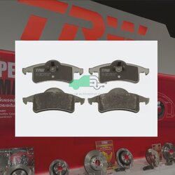 GDB4127 ผ้าเบรกหลังแท้ TRW (COTEC) : JEEP GRAND CHEROKEE 1999-2001 4.7L V8 / 2WD, 4WD