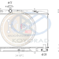 แผงหม้อน้ำ KOYORAD (AT) YARIS 1.2 ปี14, YARIS ATIV 1.2 ปี 17