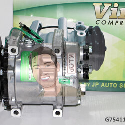 G754112BB001A1 คอมแอร์ยี่ห้อ Vinn (SD 7H13 KOBELCO ร่องB 4-ขา 24V. ออกหลัง)