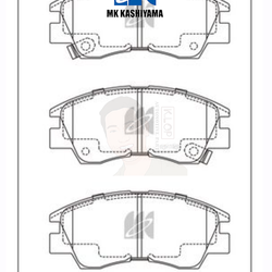 D6018MH-01 ผ้าเบรก-หน้า-แท้ญี่ปุ่น (KASHIYAMA) MITSUBISHI Cyclone (L200) 87-95 /Pajero 4x4 86-90