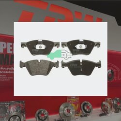 GDB1882 ผ้าเบรกหน้าแท้ TRW (COTEC) : BMW F10 520i, 523i, 528i. 520d / 2.0L, 2.5L, 3.0L