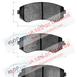 56. B1N018Y (ผ้าเบรค-หน้า ยี่ห้อ Advics) Nissan Skyline ปี94-99/ Silvia ปี89-95/ A31 ปี88-91 F