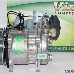 CSD507SF8PK คอมแอร์ Sandenโดย(Vinn) SD 5H11 8PK 12v. R134 (507) แกนเล็ก