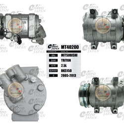 MT40200 (คอมแอร์ ยี่ห้อMOTEO) Mitsubishi Triton 2.5L DKS15D ปี 2005-2013