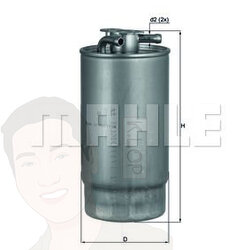 KL 160-1 กรองเชื้อเพลิง BMW ดีเซล / E46 E39 E53, เรนจ์โรเวอร์ 3.0 TD6 ปี 05 ยี่ห้อ MAHLE
