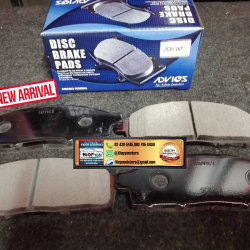 105. D1N074 (ผ้าเบรค-หน้า ยี่ห้อ Advics) Mitsubishi Triton 2WD/4WD ปี05-15 / Pajero Sport 2WD/4WD ปี08-15 F