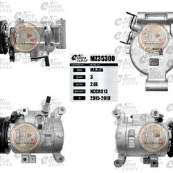 MZ35300 (คอมแอร์ ยี่ห้อMOTEO) Mazda 3 2.0L HCCRS13 ปี 2015-2018