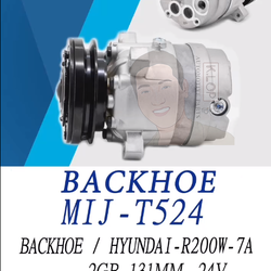 คอมแอร์ยี่ห้อ MIJ รุ่น Hyundai Excavator R200W/R210LC/R250LC-7A 2005-