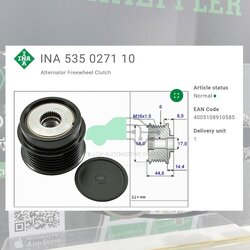 (INA) : OAD-มู่เล่ยไ์ดชารจ์ G4F Veloster 1.6 ปี 12, G4NC Carens 2.0, Sportage 2.0 ปี14