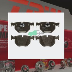 GDB1727 ผ้าเบรกหลังแท้ TRW (COTEC) : BMW E60 520d, 520i, 523i, 525i, 530d, 530i